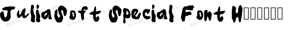 JuliaSoft Special Font H字体转换